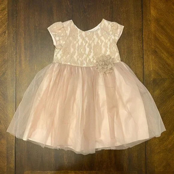Pippa & Julie | Dresses | Pippa Julie Pink Gold Tulle And Lace Dress  Adorable Size 5 | Poshmark